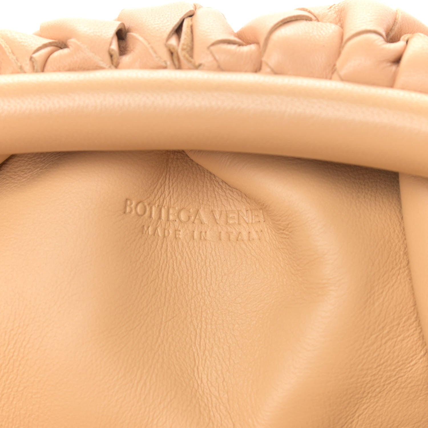 Bottega Veneta Nappa Intrecciato The Mini Pouch Almond 6 of 12