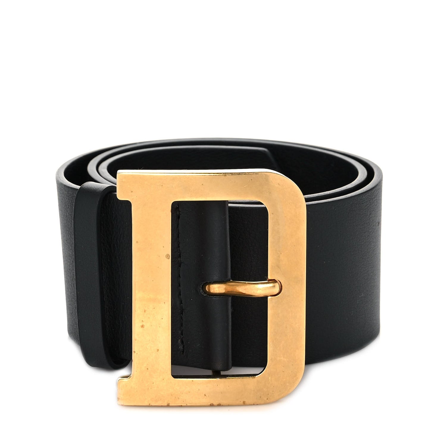 Calfskin Diorquake Belt 80 Black