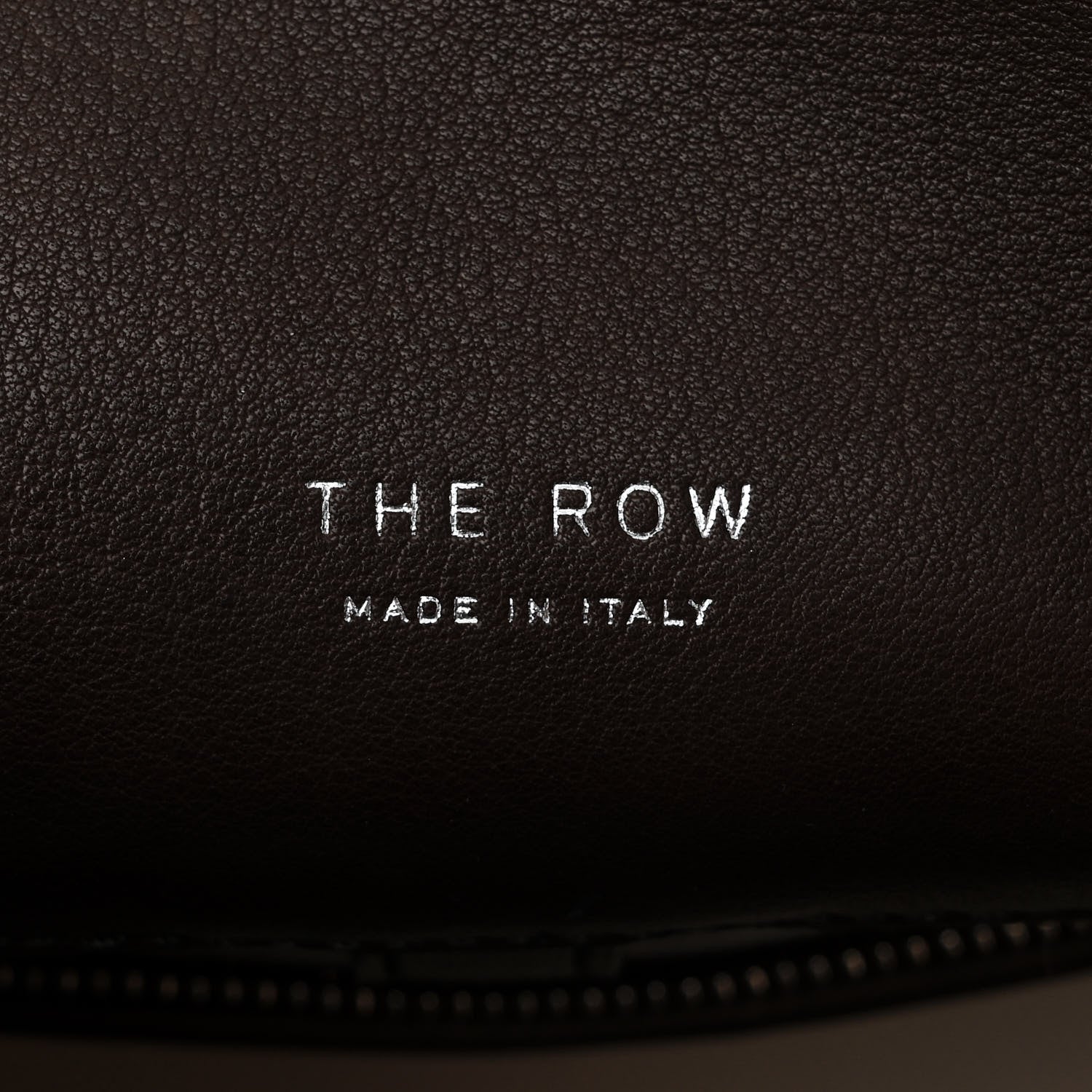 The Row Polished Saddle Calfskin Soft Margaux 12 Deep Brown 6 of 9