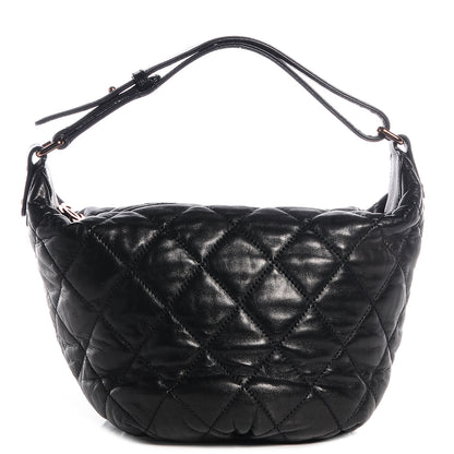 Chanel Lambskin Cloudy Bundle Hobo Black 1 of 7