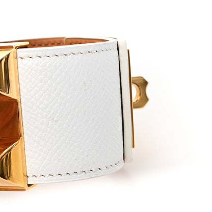 Hermes Epsom Collier de Chien CDC Bracelet S White 6 of 6