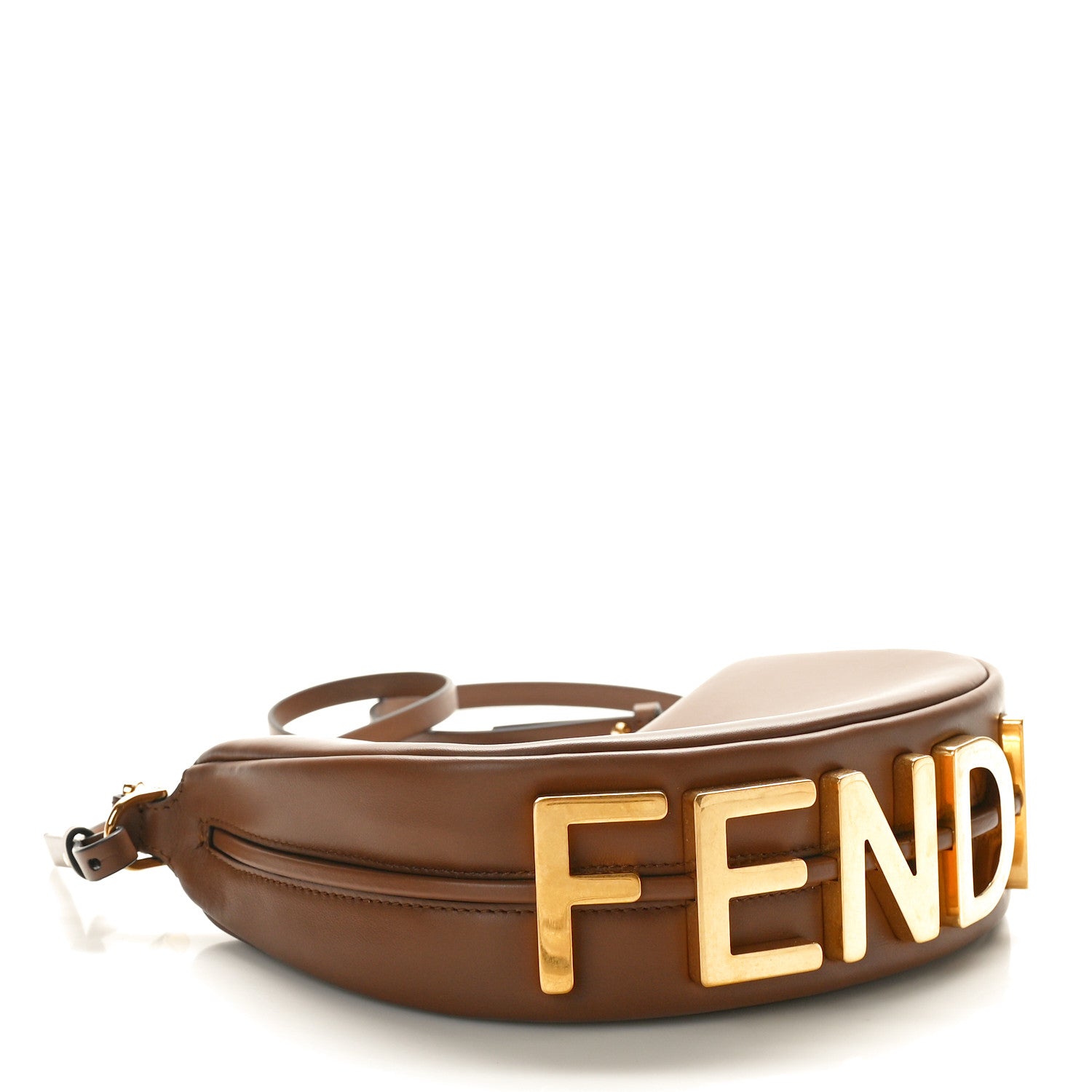 Fendi Vitello Grace Matte Mini Fendigraphy Hobo Bag Brandy 4 of 10