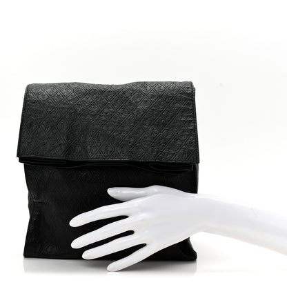 Saint Laurent Calfskin Monogram Deli Paper Bag  Vintage Black 2 of 10