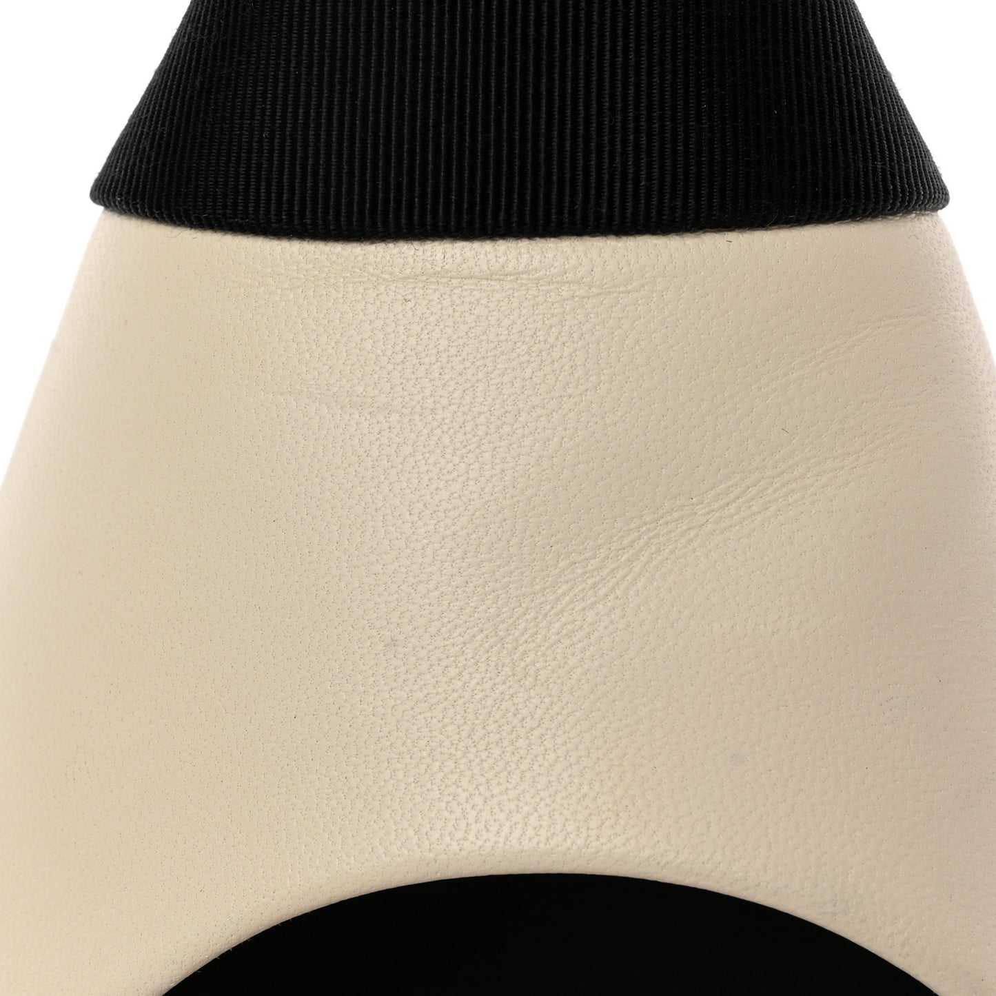 Lambskin Grosgrain Cap Toe Logo Ankle Strap Pumps 38 White Black
