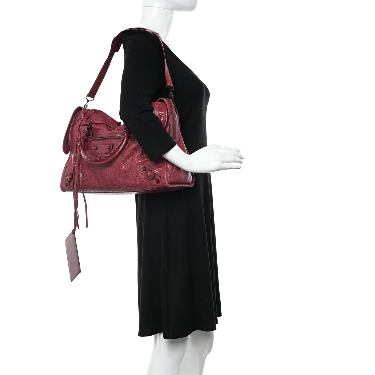 Balenciaga Agneau Classic Hardware City Cassis 2 of 12