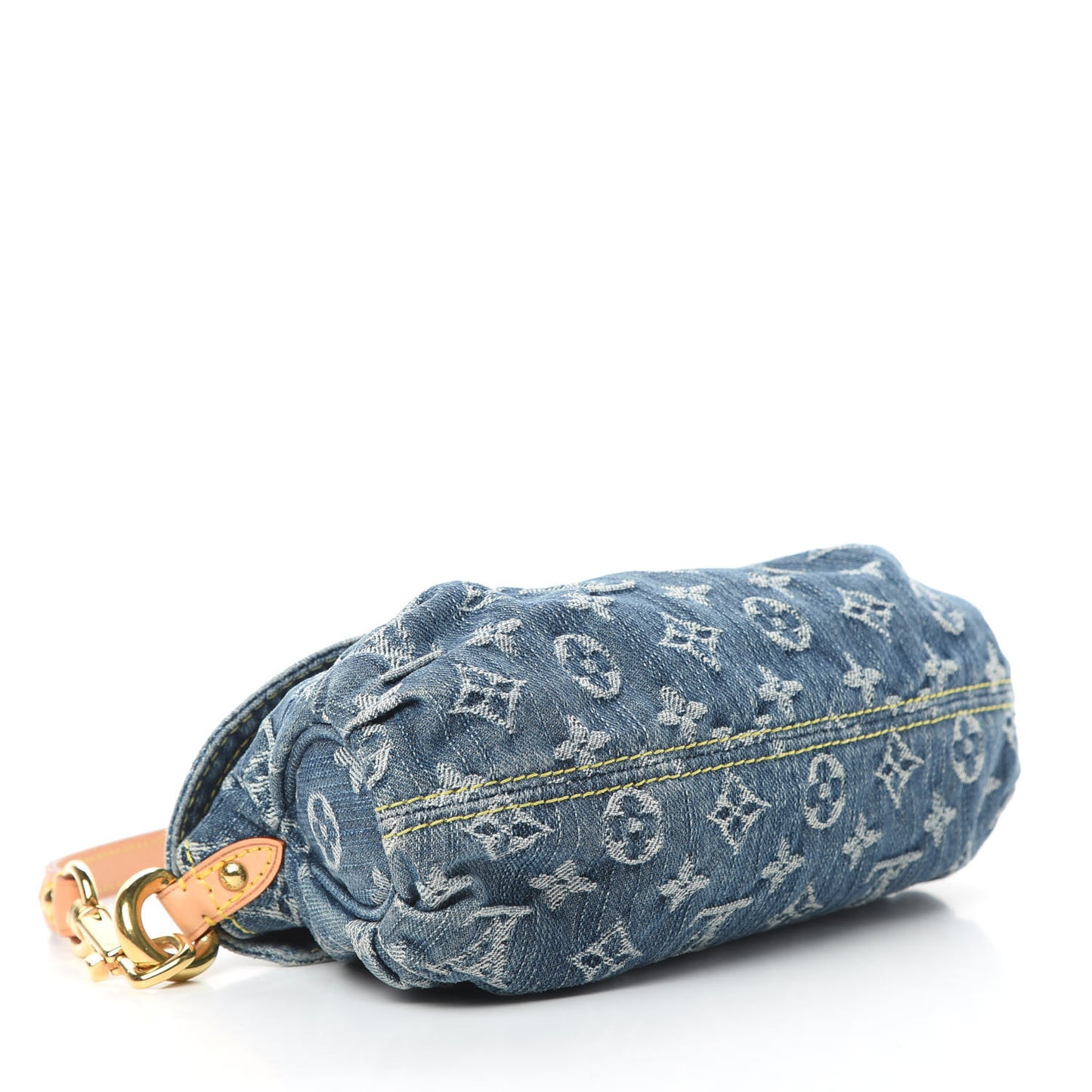 Monogram Denim Mini Pleaty Blue