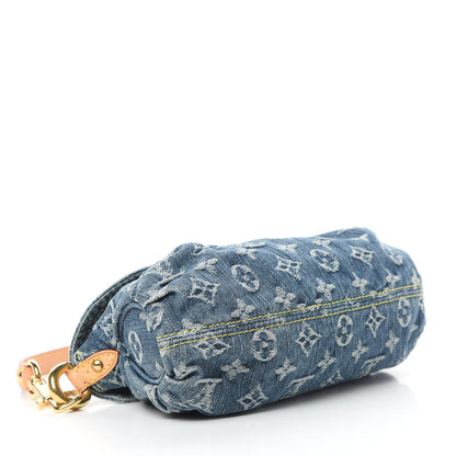 Louis Vuitton Monogram Denim Mini Pleaty Blue 4 of 11