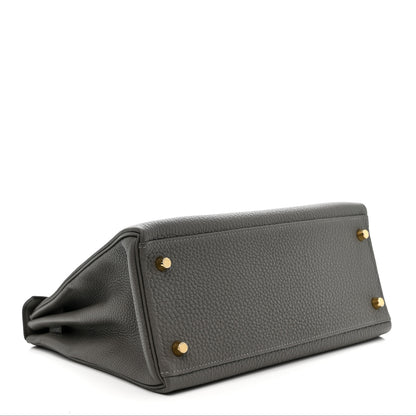Hermes Togo Kelly Retourne 28 Gris Meyer 4 of 11