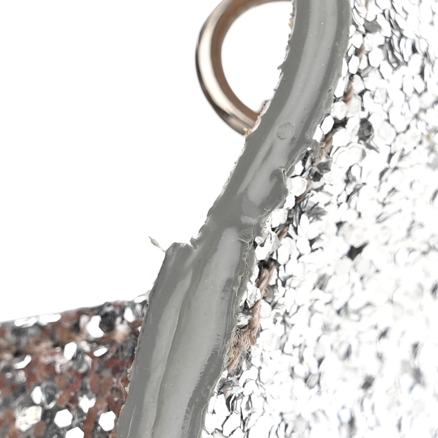 Glitter Emmie Clutch Silver