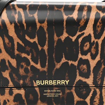 Burberry Calfskin Leopard Small Grace Bag Black 6 of 10