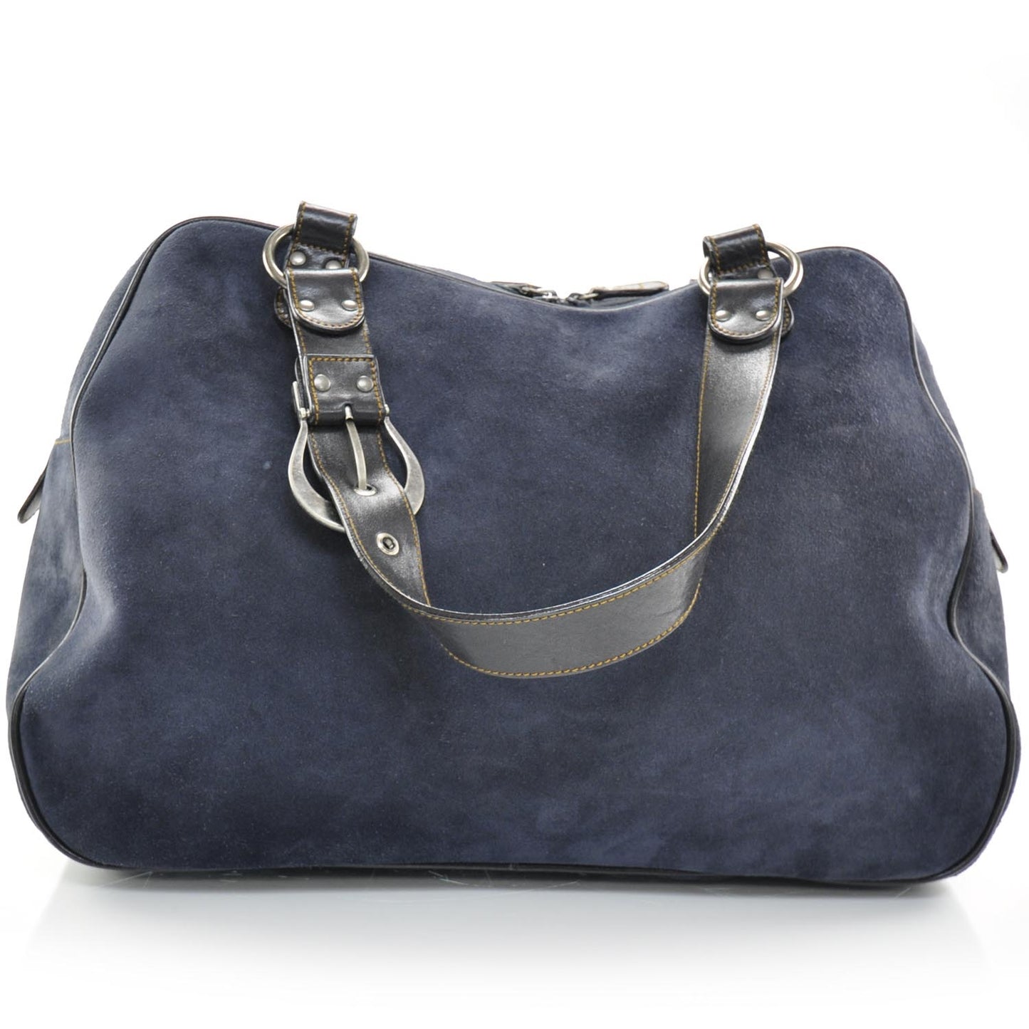 Leather Suede XL Zip Top Gaucho Blue