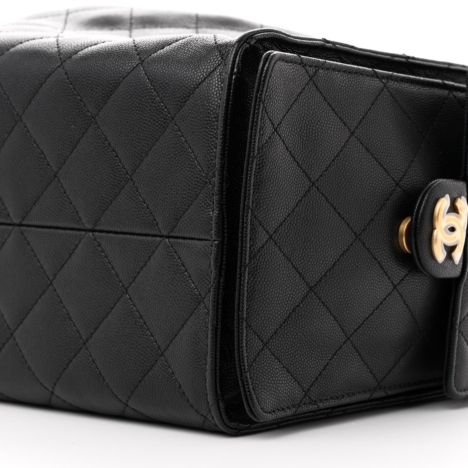 Chanel Caviar Quilted Medium Chanel 25 Handbag Black 11 of 13