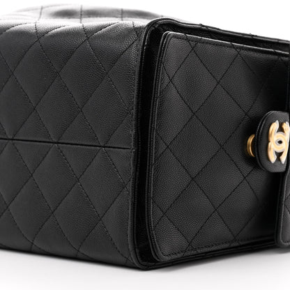 Chanel Caviar Quilted Medium Chanel 25 Handbag Black 11 of 13