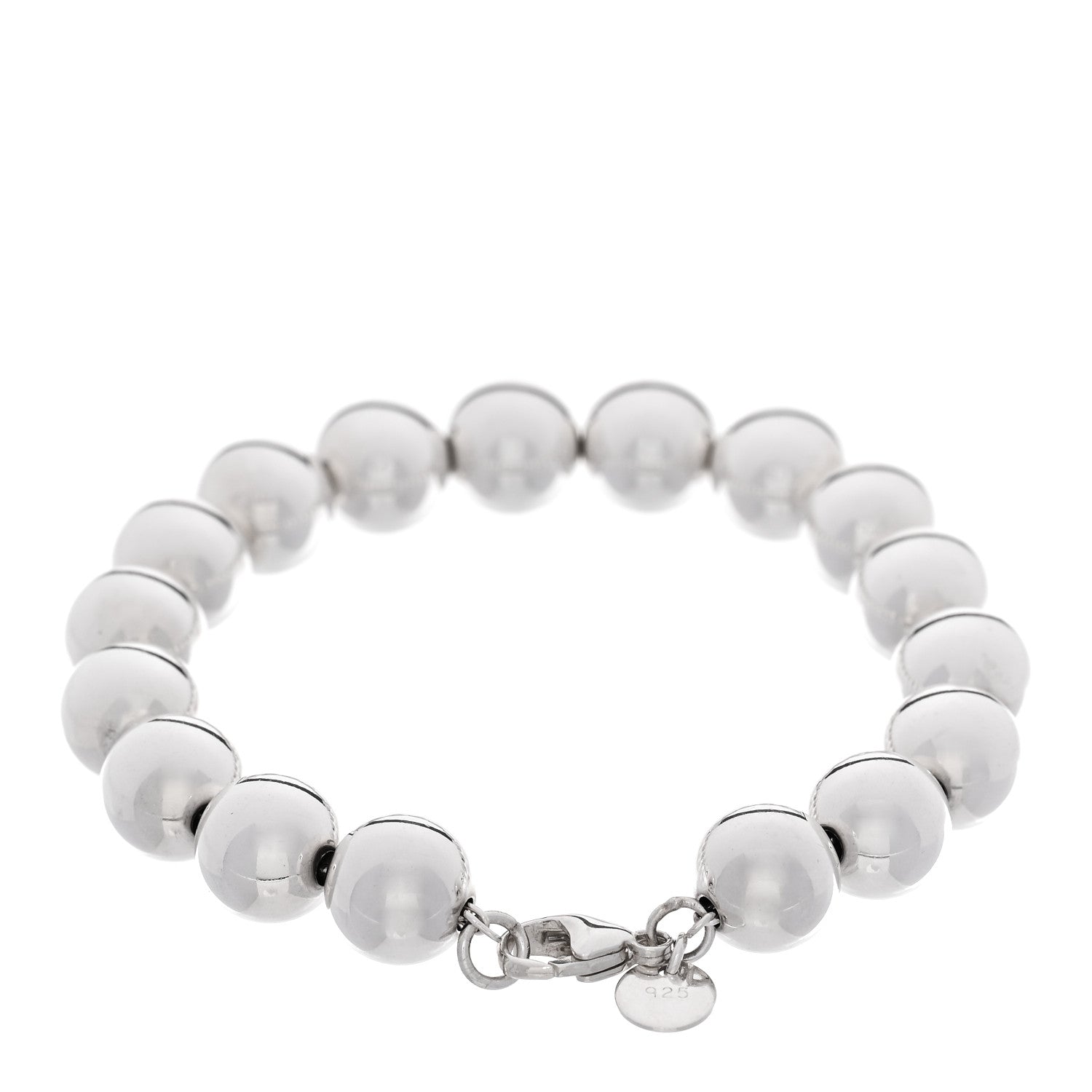 Tiffany Sterling Silver 10mm Hardwear Ball Bracelet 2 of 4