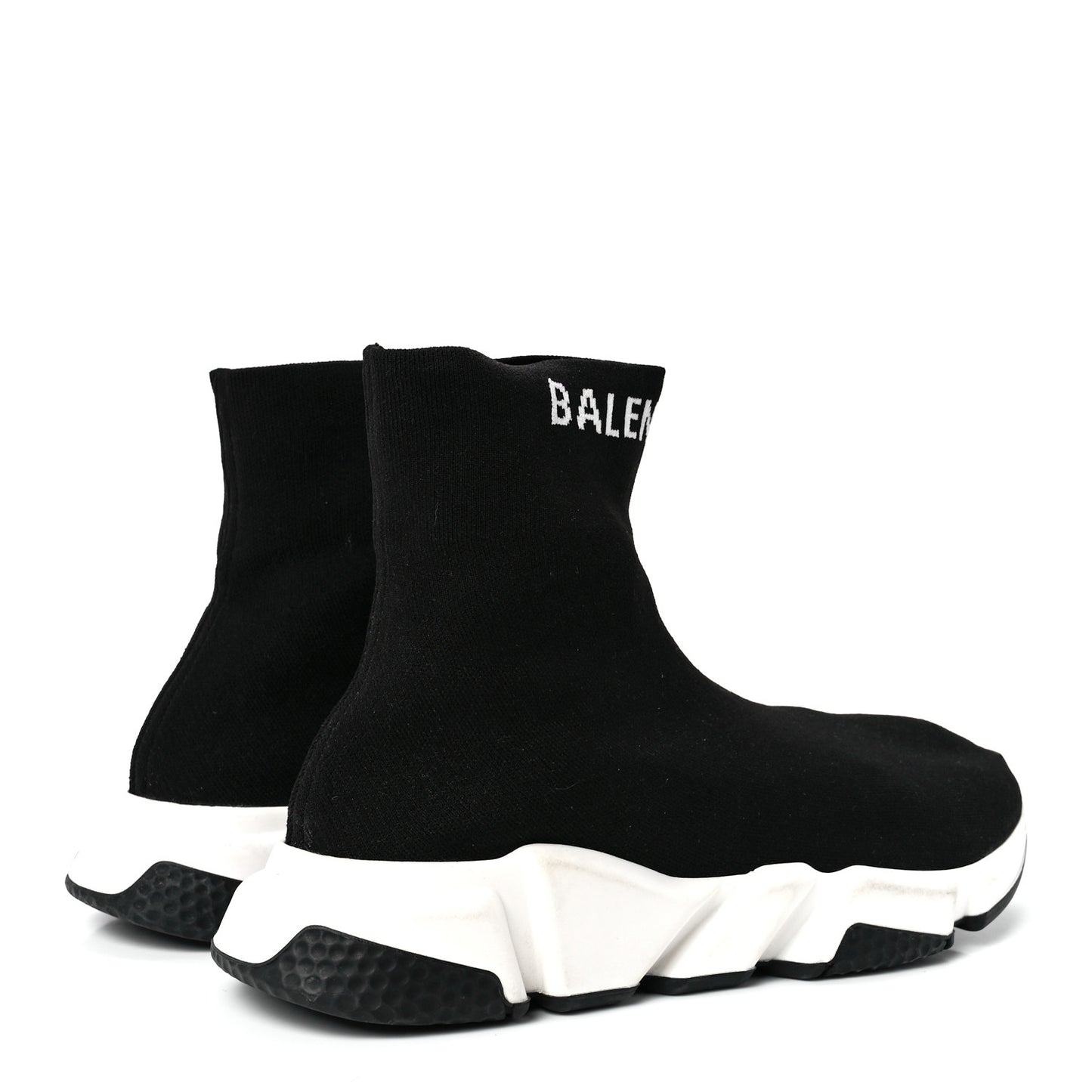 Neoprene Knit Mens Hi Speed Sneakers 43 Black White