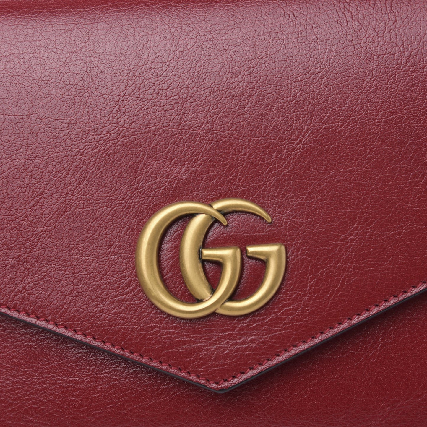 Calfskin Diagonal GG Medium Thiara Double Envelope Shoulder Bag Black Red