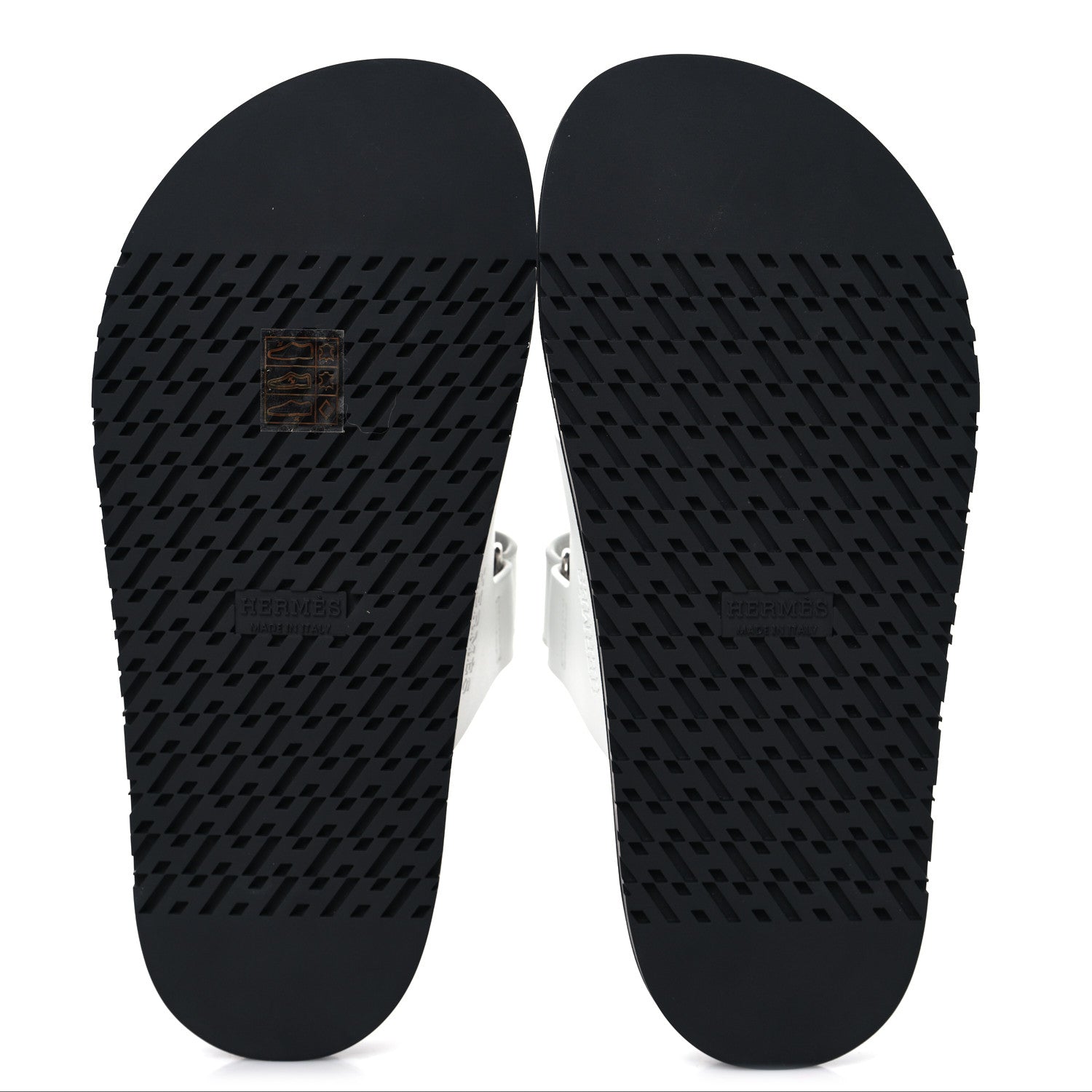 Hermes Calfskin Womens Chypre Sandals 37 White 6 of 10