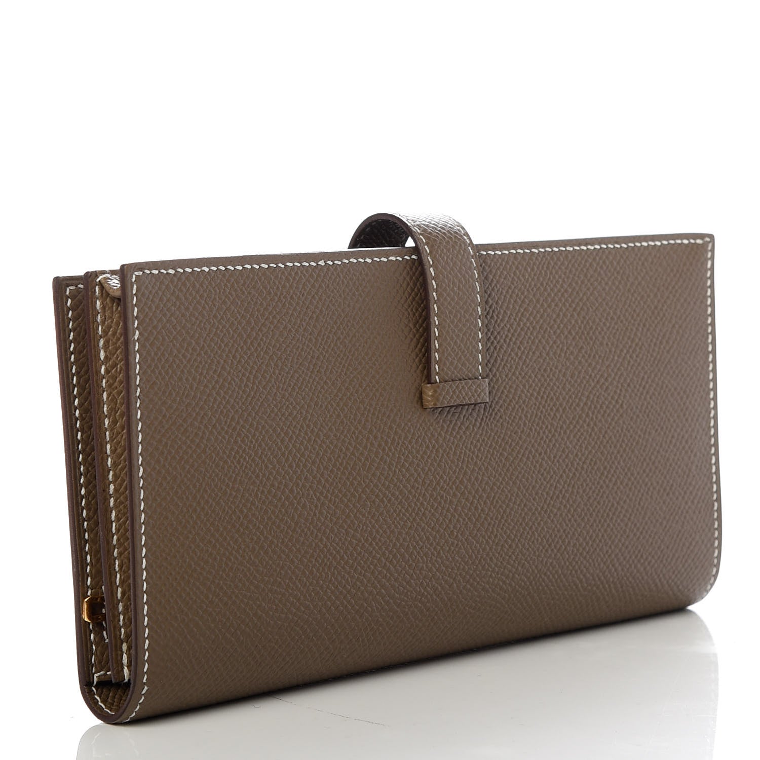Hermes Epsom Bearn Gusset Wallet Etoupe 3 of 7