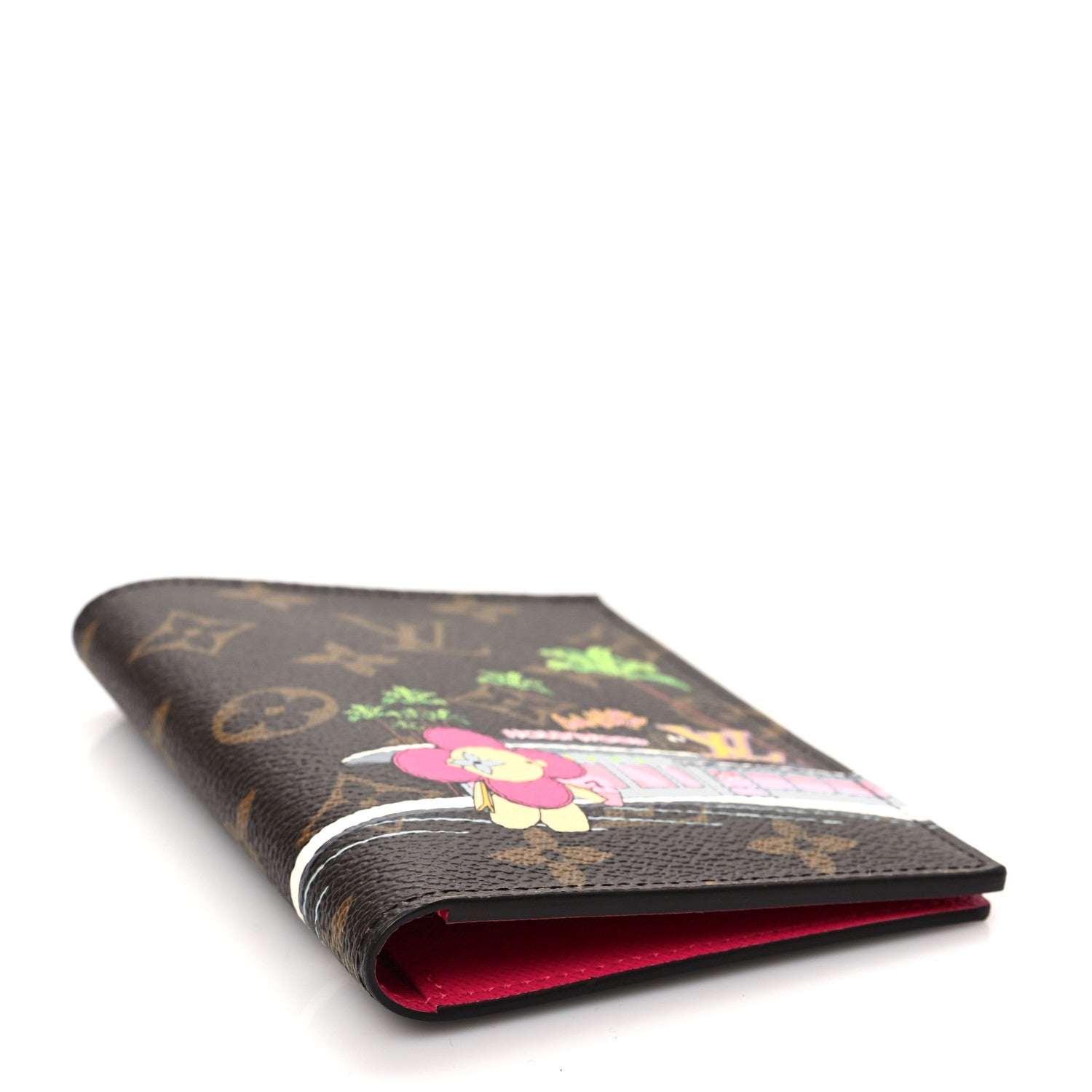 Louis Vuitton Monogram 2021 Christmas Animation Hollywood Passport Cover Fuchsia 4 of 6