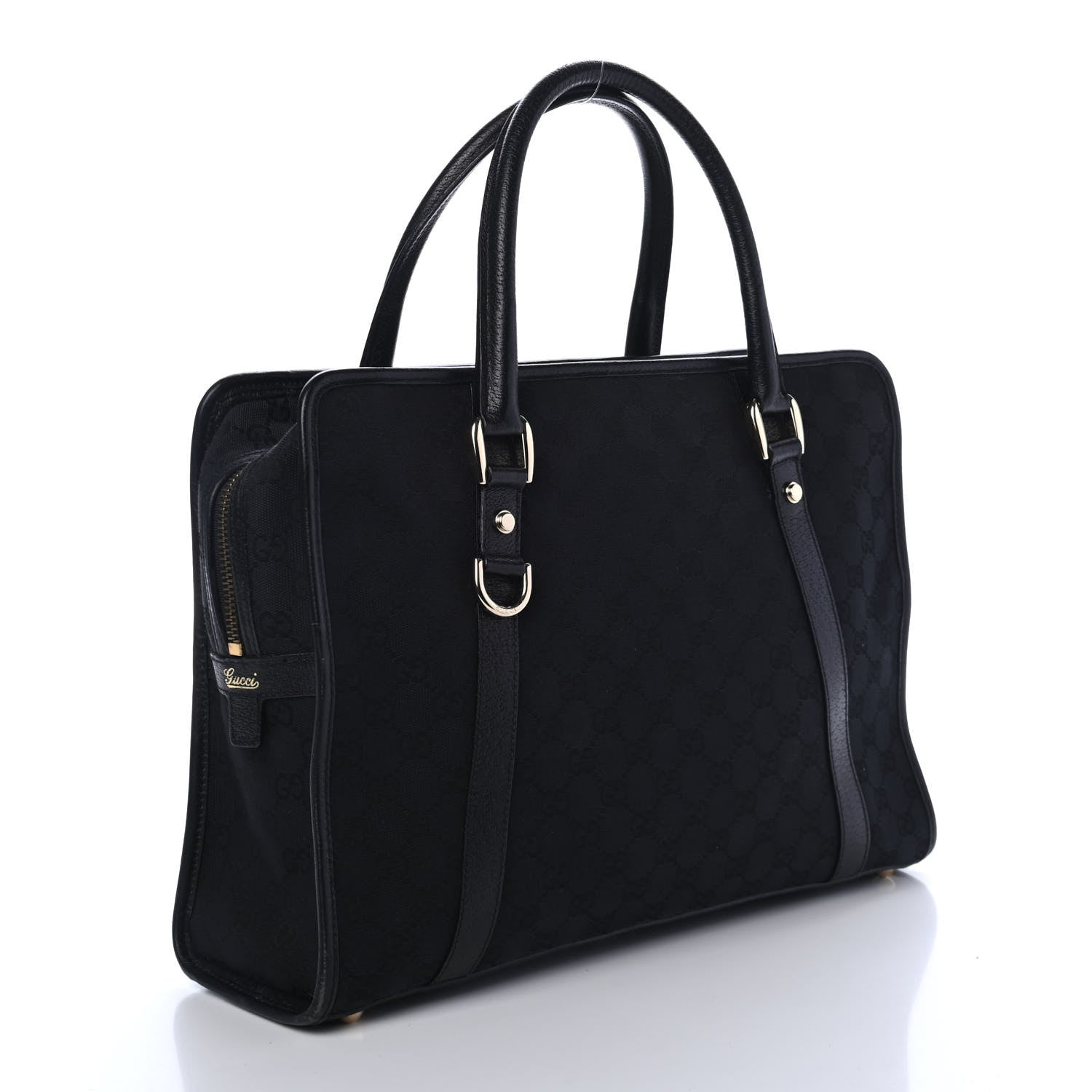Gucci Monogram Tote Black 2 of 4