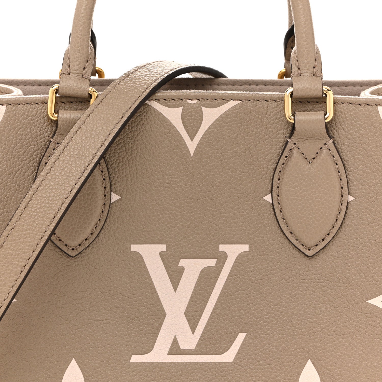Louis Vuitton Empreinte Monogram Giant Onthego PM Tourterelle Creme 6 of 13