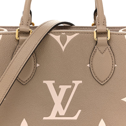 Louis Vuitton Empreinte Monogram Giant Onthego PM Tourterelle Creme 6 of 13