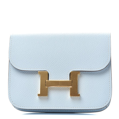 Hermes Epsom Constance Slim Wallet Bleu Brume 1 of 9