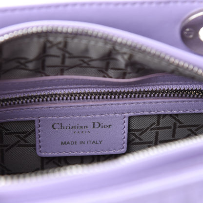 Christian Dior Lambskin Cannage Medium Lady Dior Purple 9 of 11