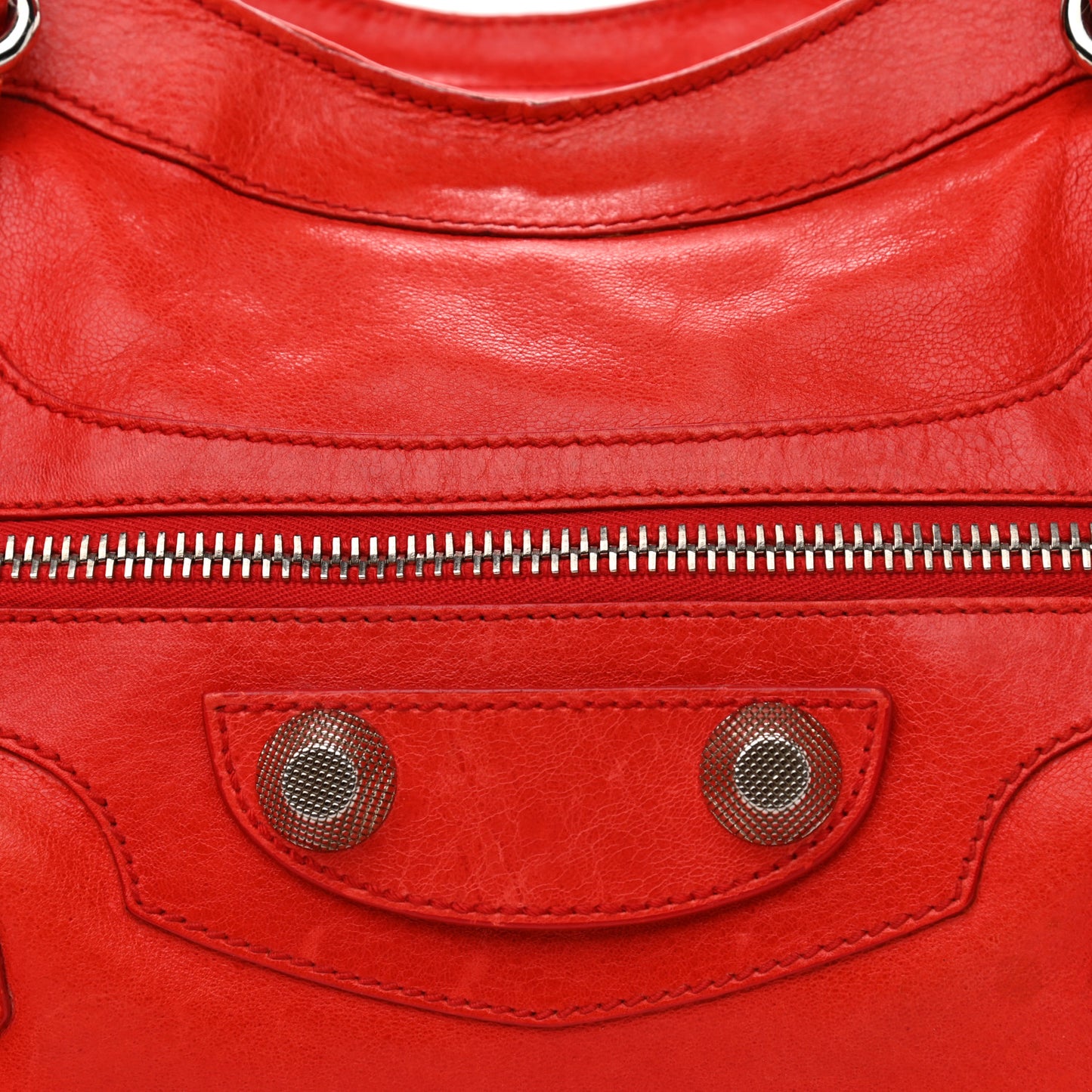 Agneau Giant 21 Silver Hardware City Vermillion
