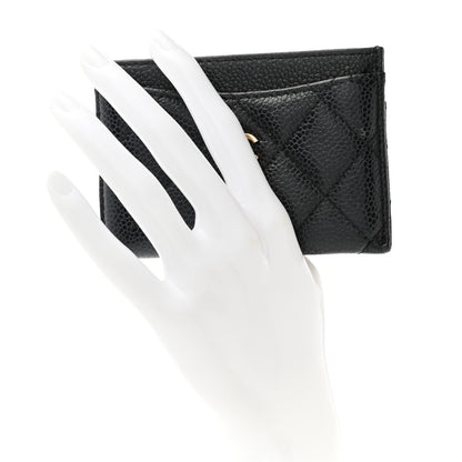 Chanel Caviar Quilted Card Holder Black 2 of 10