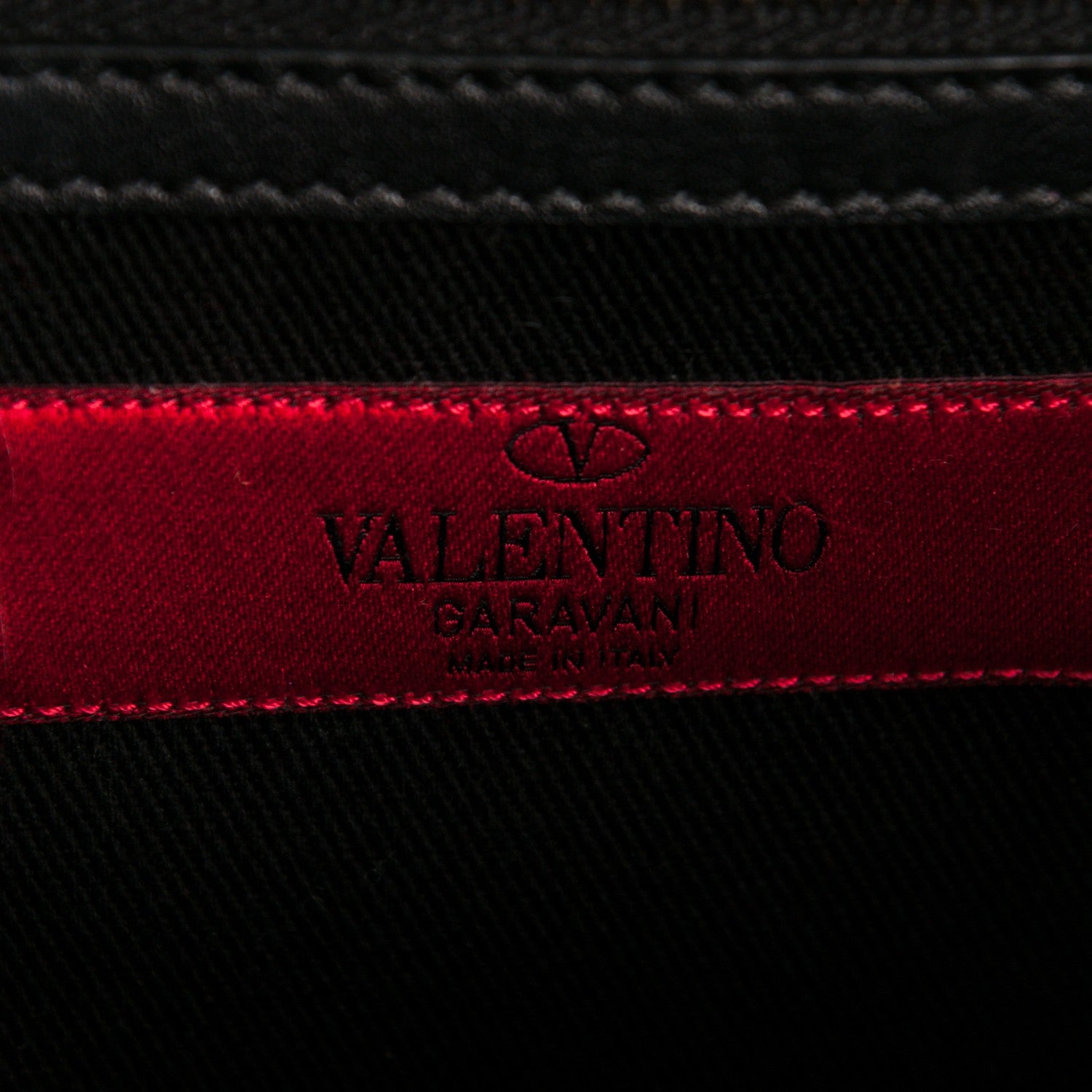 Valentino Garavani Vitello Medium Glam Lock Rockstud Flap Black 6 of 7
