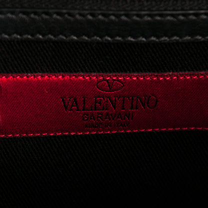 Valentino Garavani Vitello Medium Glam Lock Rockstud Flap Black 6 of 7