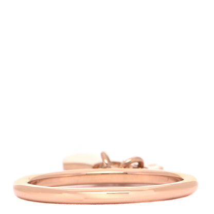 Hermes 18K Rose Gold PM Kelly Clochette Ring 52 6 3 of 5