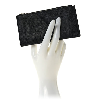 Louis Vuitton Reverse Monogram Eclipse Taiga Coin Card Holder 2 of 6