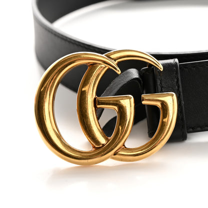 Gucci Calfskin Double G 30mm Belt 75 30 Black 2 of 8