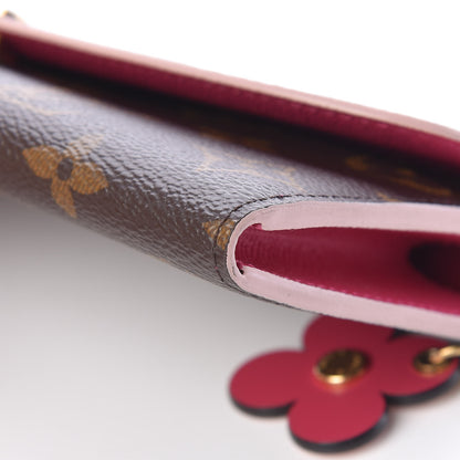 Louis Vuitton Monogram Bloom Flower Emilie Wallet 9 of 14