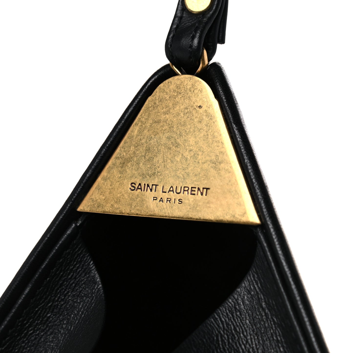 Lambskin Pyramid Clutch Black