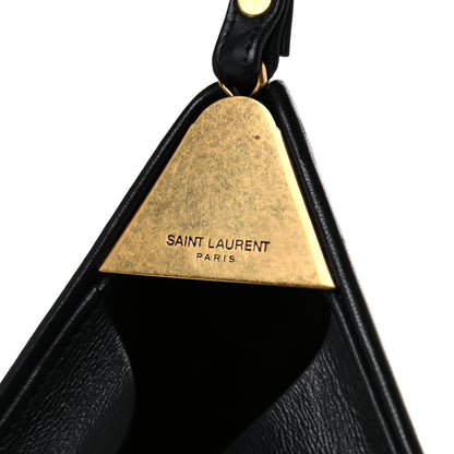 Saint Laurent Lambskin Pyramid Clutch Black 8 of 17