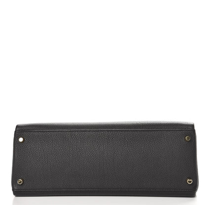 Hermes Togo Kelly Retourne 35 Black 7 of 36