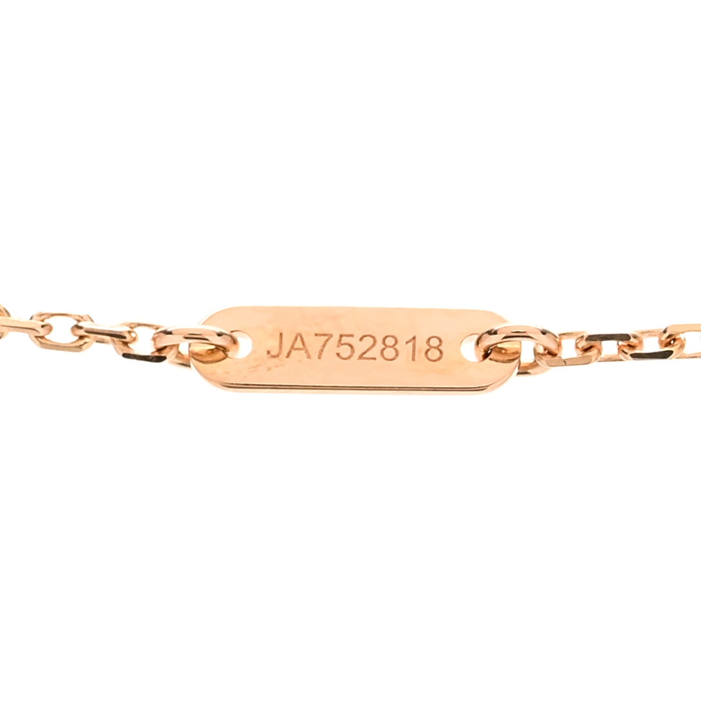 18K Rose Gold Carnelian Sweet Alhambra Pendant Necklace