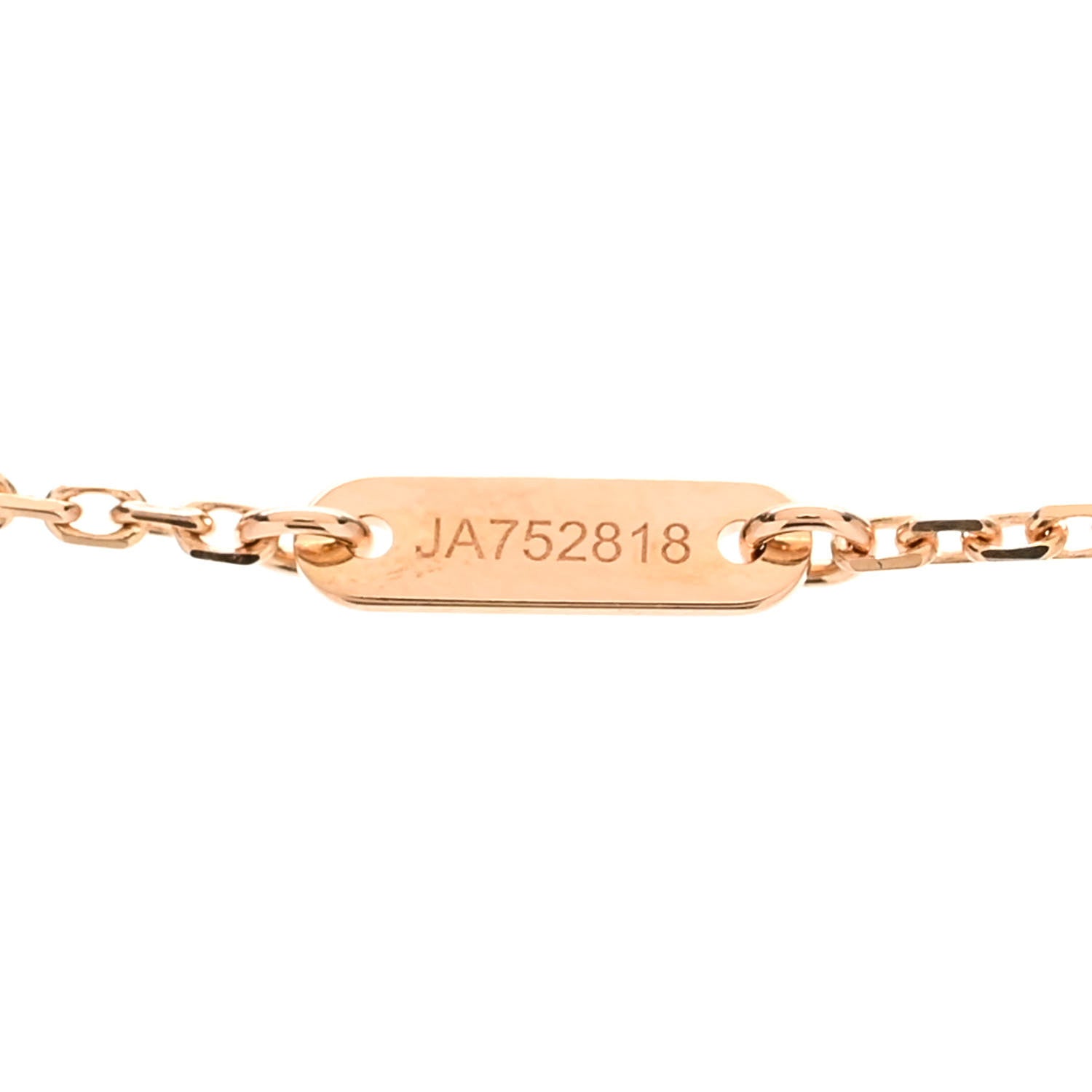 Van Cleef & Arpels 18K Rose Gold Carnelian Sweet Alhambra Pendant Necklace 4 of 5