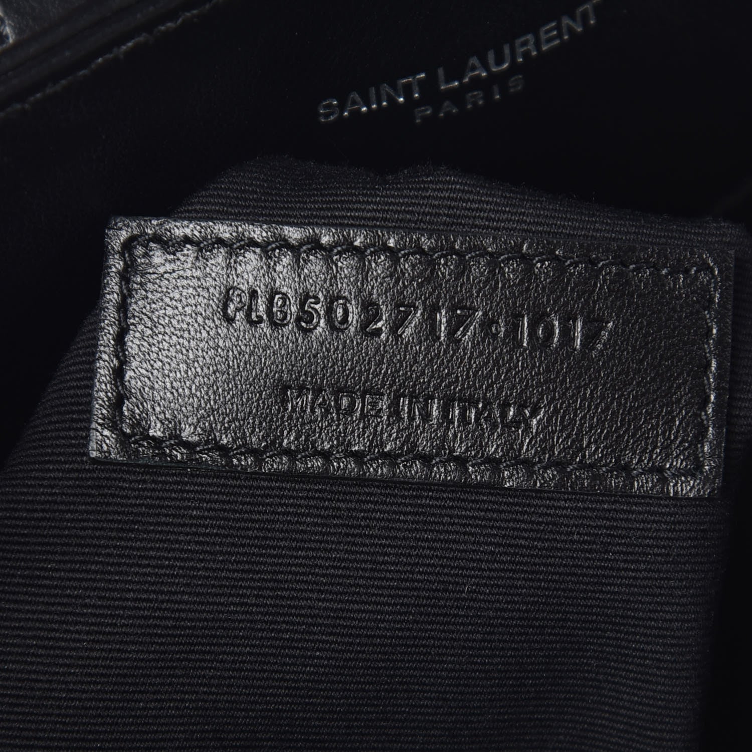 Saint Laurent Calfskin Y Quilted Monogram Small Loulou Shopper Black 9 of 9