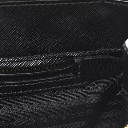 Prada Saffiano Small Galleria Double Zip Tote Black 12 of 17