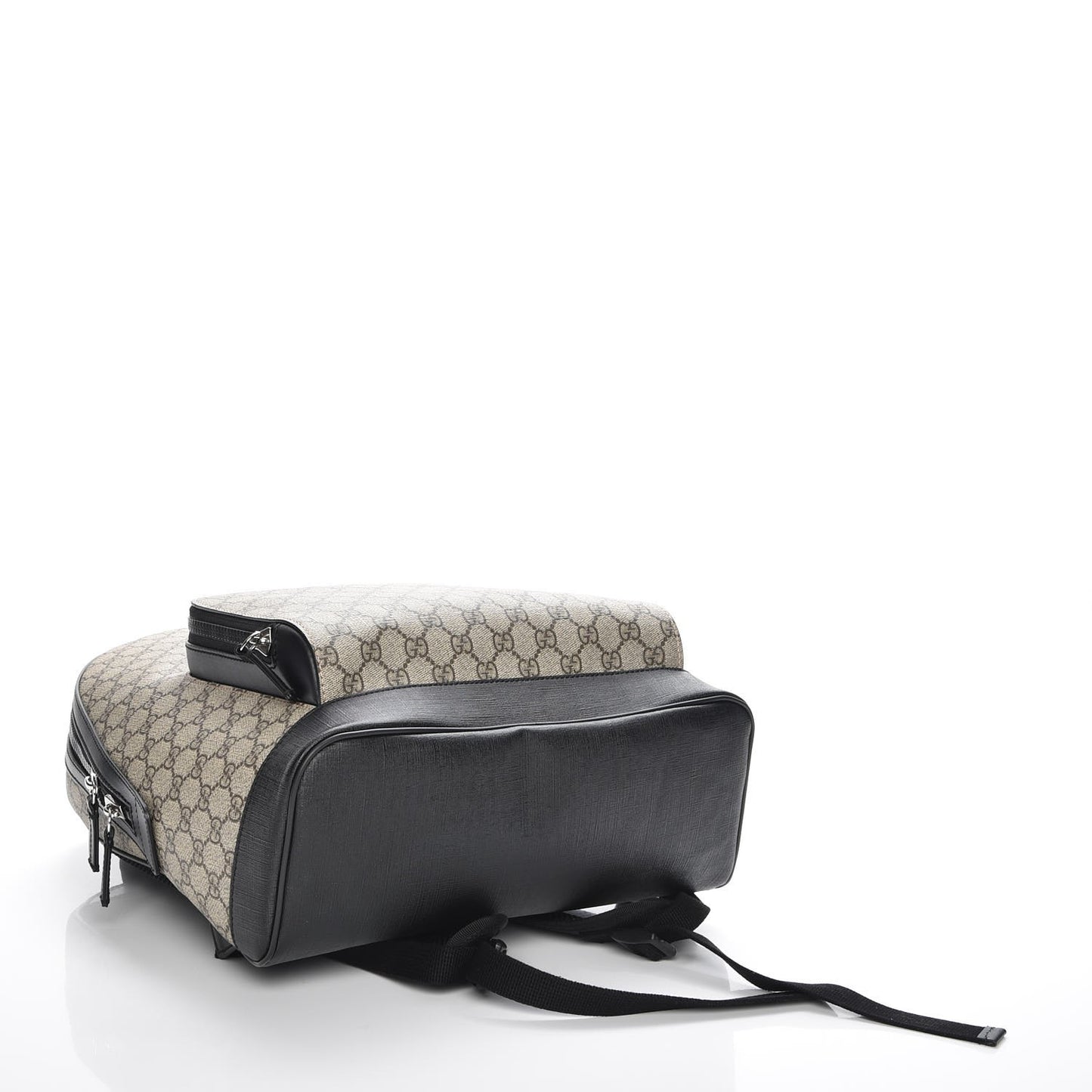 GG Supreme Monogram Medium Backpack Black