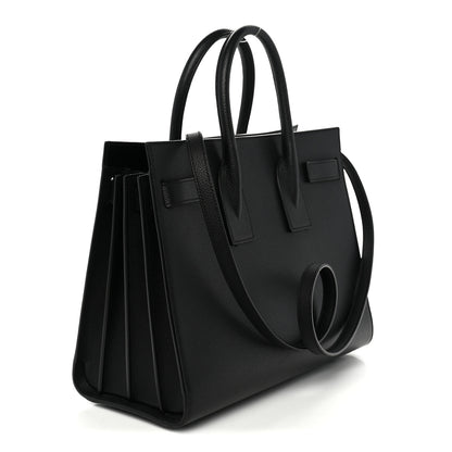 Saint Laurent Grained Calfskin Small Sac De Jour Black 3 of 9