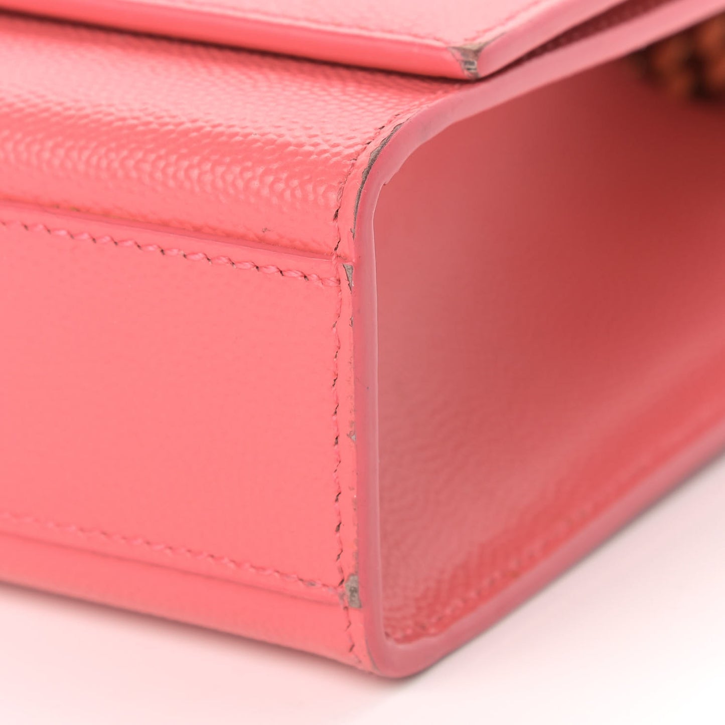 Grain De Poudre Medium Classic Monogram Kate Satchel Rose Clair