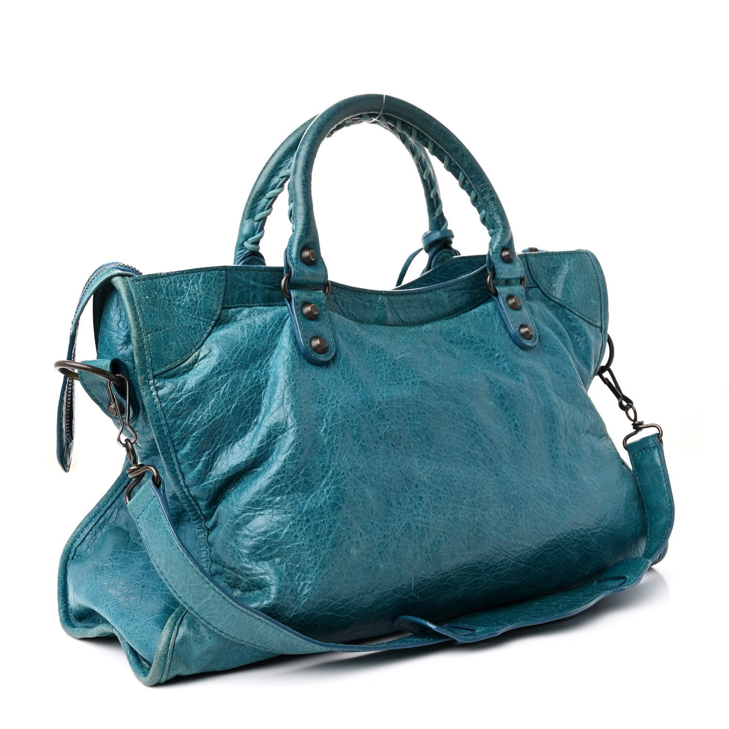 Balenciaga Agneau Classic Hardware City Aquamarine 4 of 14