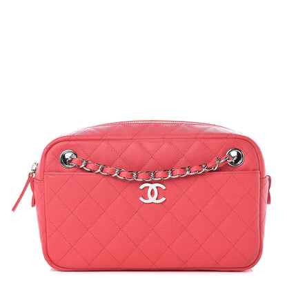 Chanel Caviar Quilted Camera Case Dark Pink 1 of 11