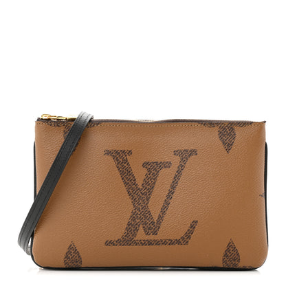 Louis Vuitton Reverse Monogram Giant Double Zip Pochette 1 of 11
