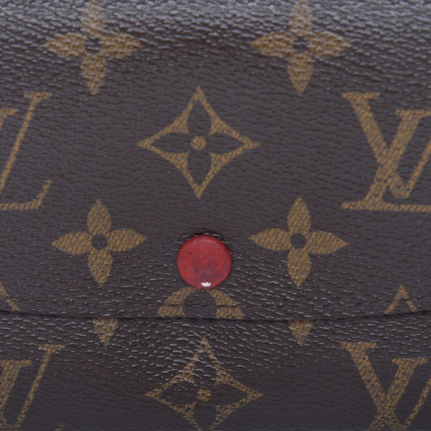Louis Vuitton Monogram Emilie Wallet Red 9 of 10